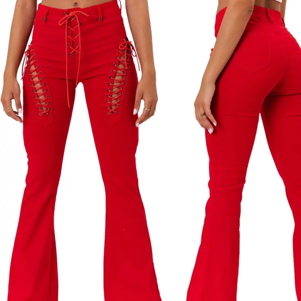 Edikted Lace Up Pants